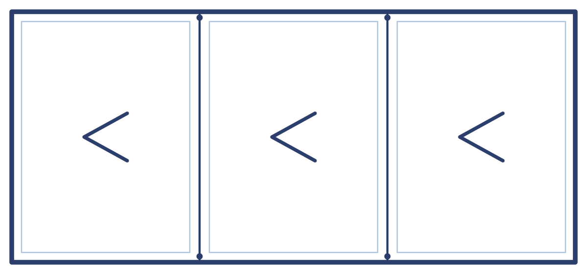 Cortizo aluminium 3-panel bifold door